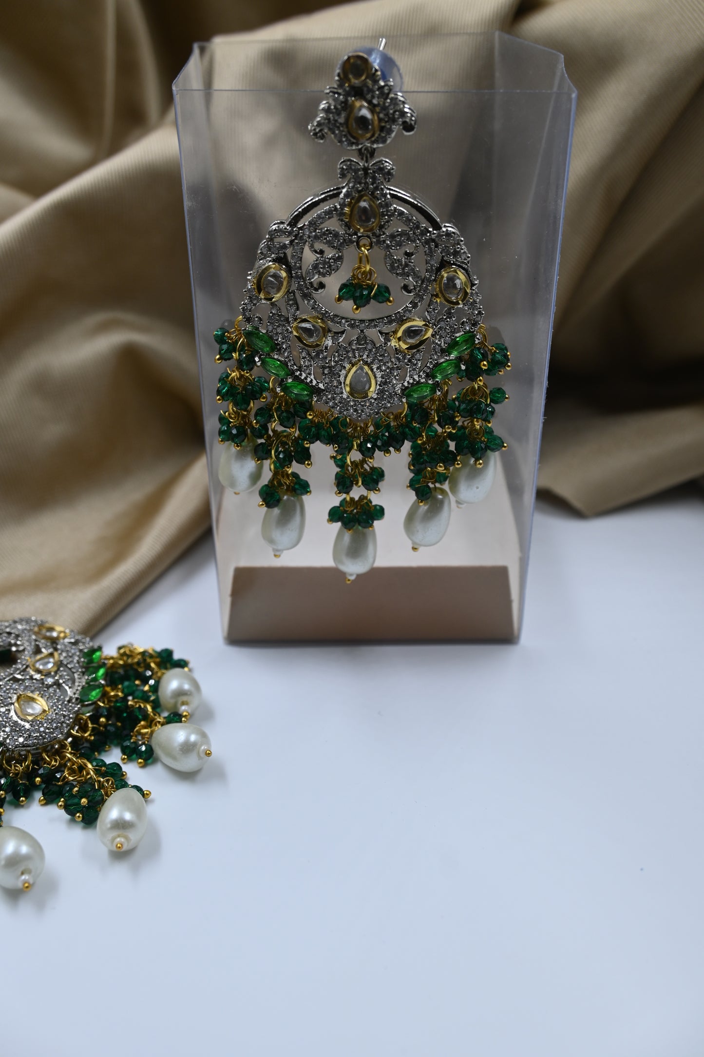 Green Eva Earrings