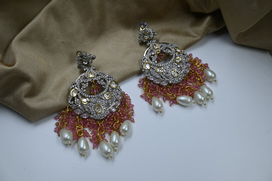 Pink Eva Earring