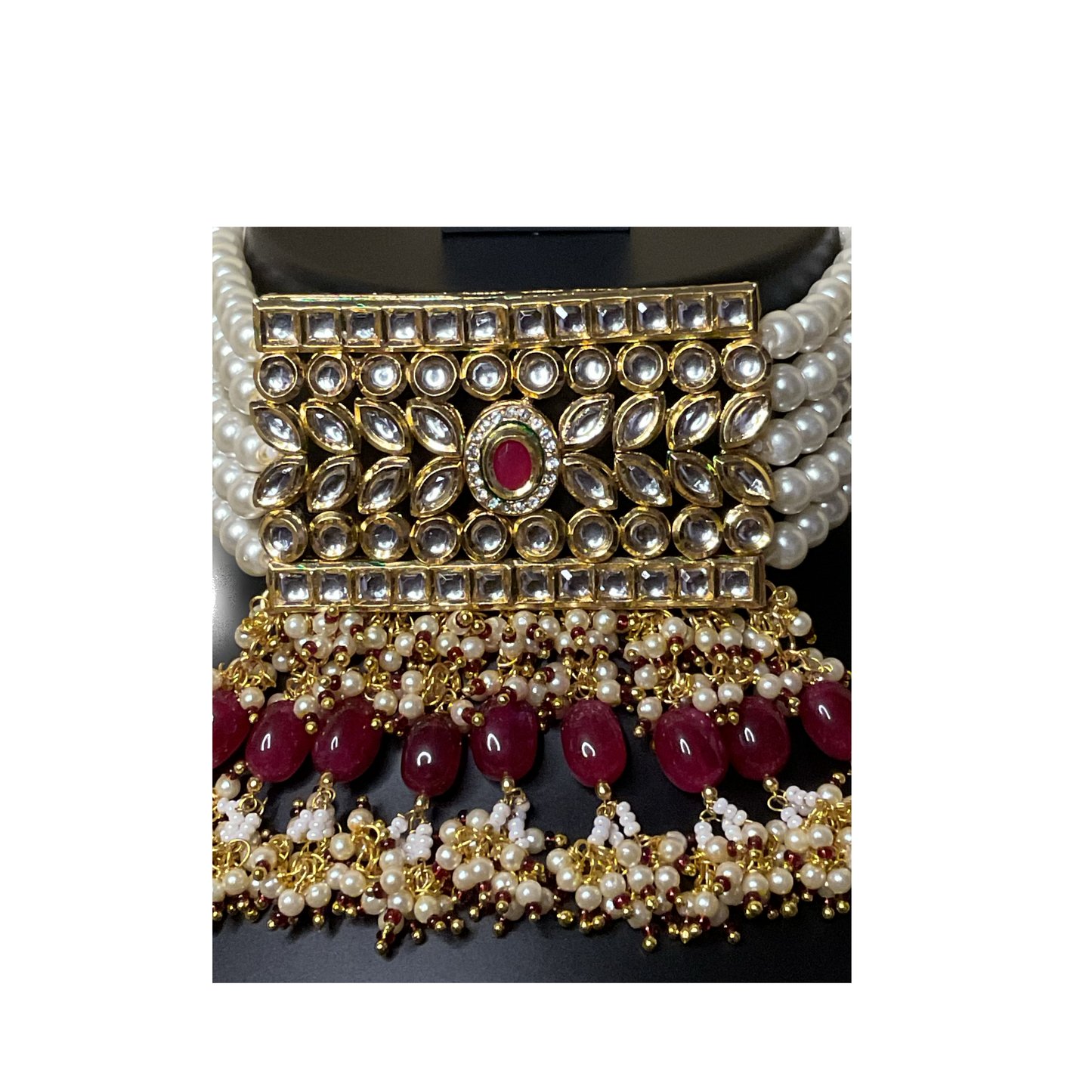 Ruby Rati Classic Pearl Choker Set