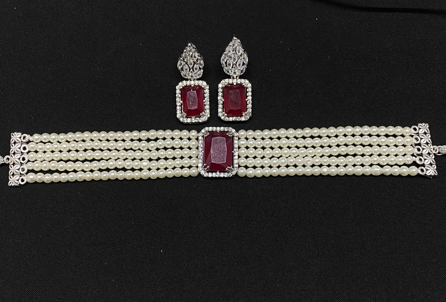 Ruby Classic Pearl Choker