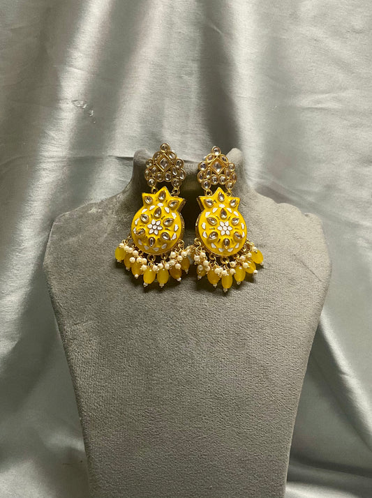 Yellow Ekisha earrings