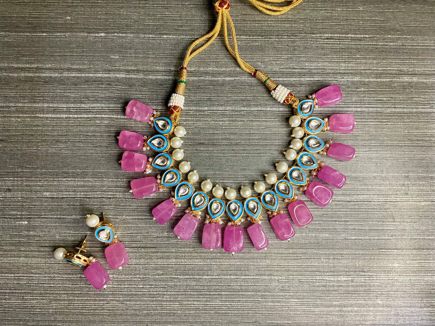 Pink Alia Necklace Set