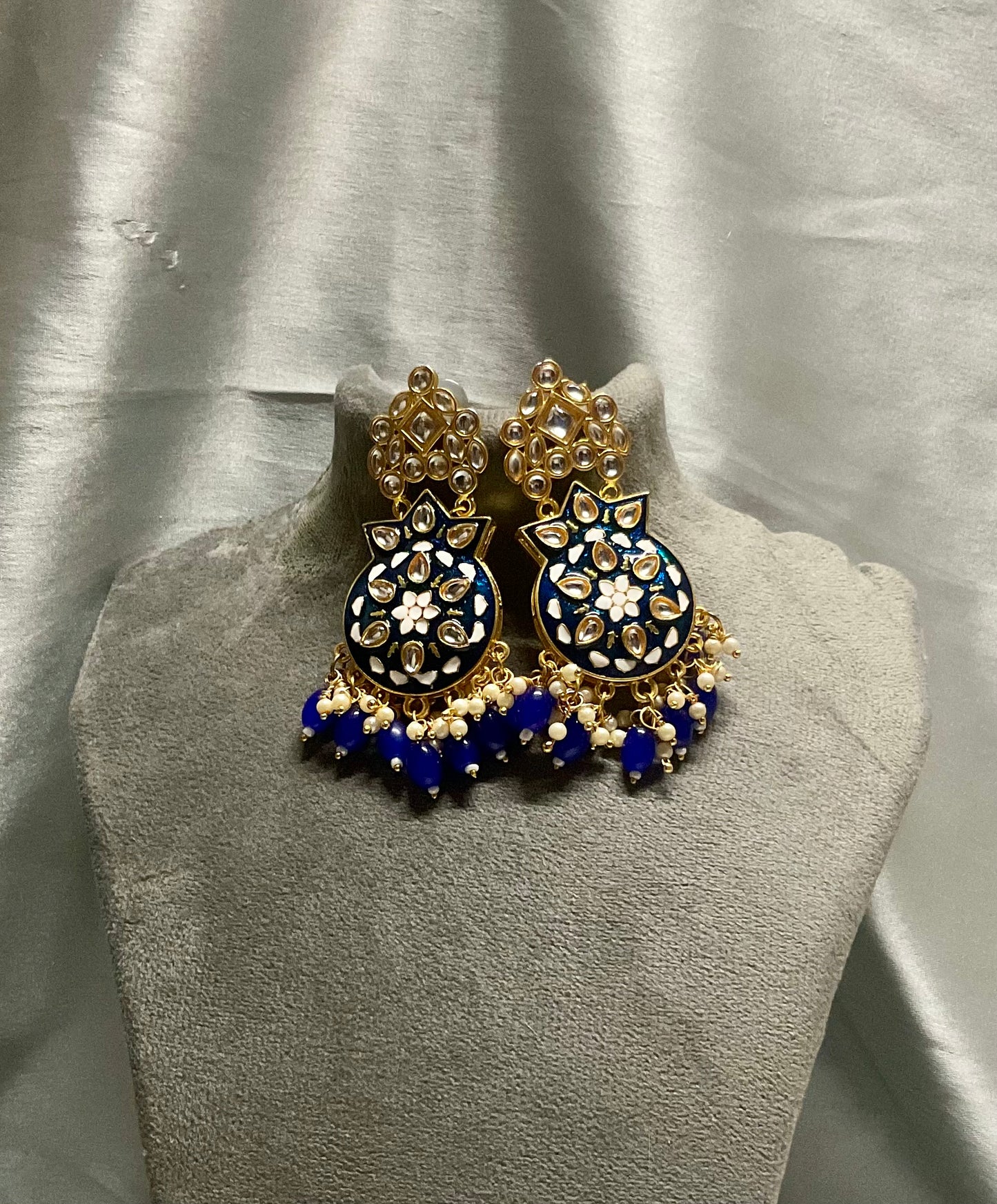 Navy Ekisha earrings