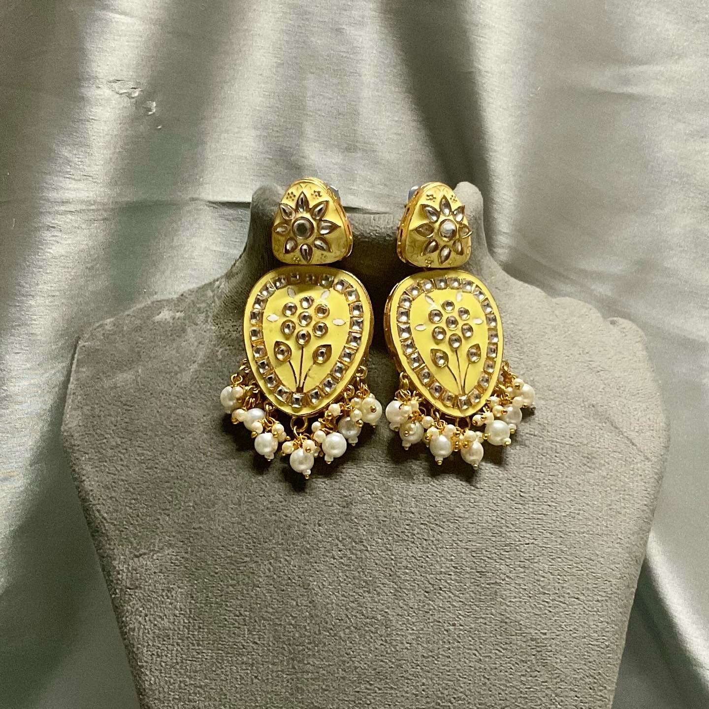 Lemon Yellow Dalisha earrings