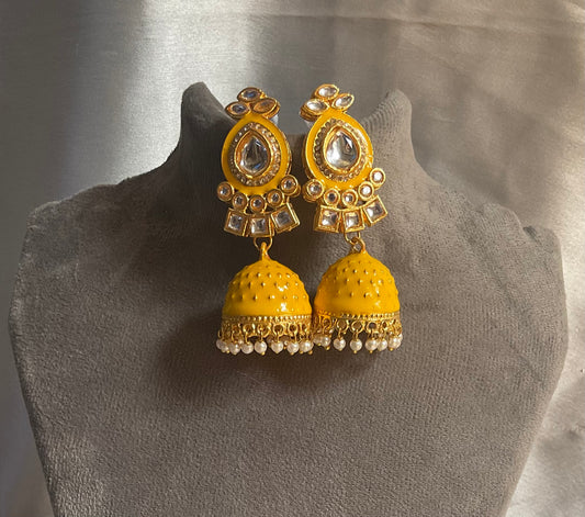 Yellow Naveli Jhumka