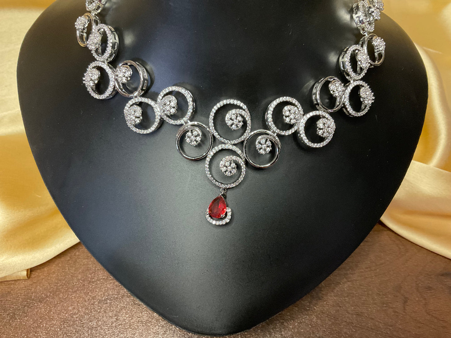 Red Pasha Necklace Set